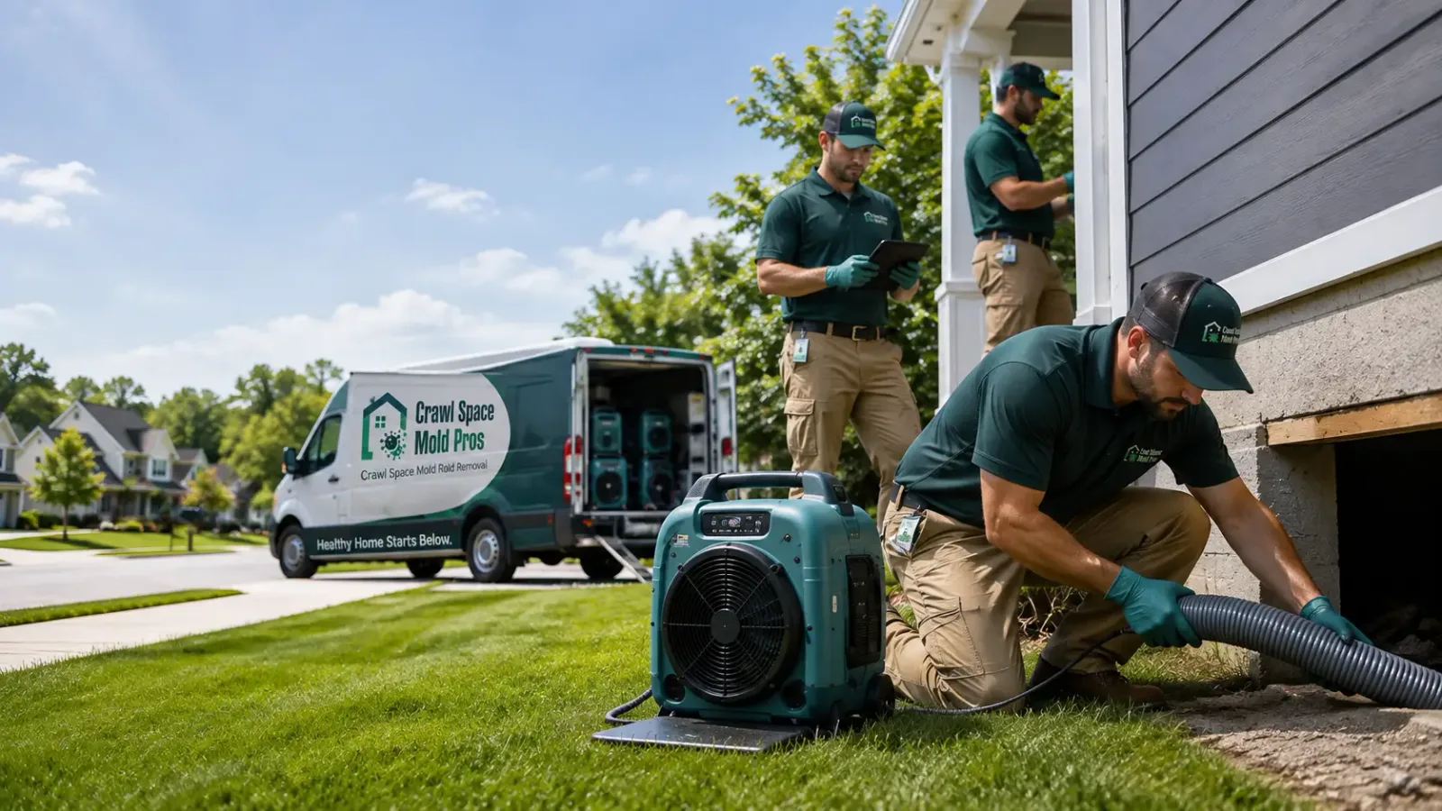 Crawl Space Mold Removal in New Eagle, PA